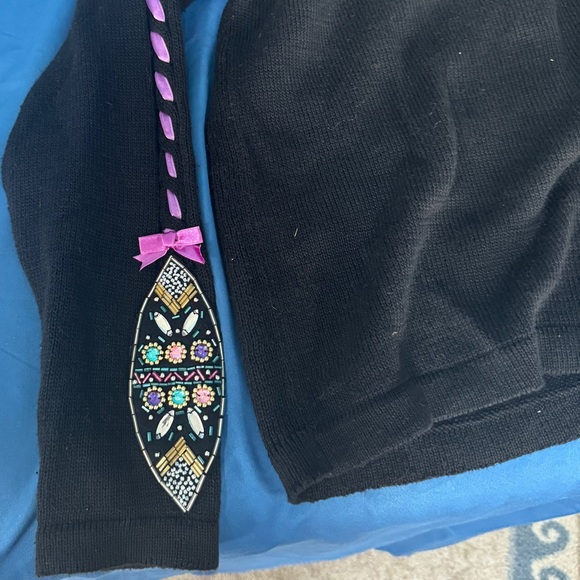 New.  Beautiful colors of Christmas Ornaments.  Ribbons and sequins. - Picture 10 of 12